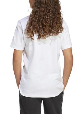 TEE-shirt à logo camouflage blanc