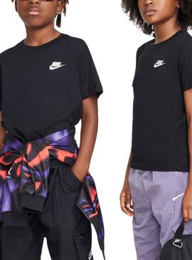 FZ5177-010 K Nsw Tee Emb Futura Lbr Big Kids'