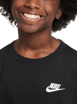 FZ5177-010 K Nsw Tee Emb Futura Lbr Big Kids'