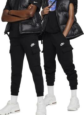 Pantalon Nike Sportswear Club Fleece Noir Pour Enfants