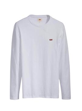 Maillot blanc à manches longues Levis Original Housemark pour homme