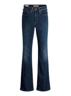 Jean Levi's 726 taille haute évasé bleu pour femme