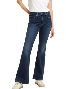 Jean Levi's 726 taille haute évasé bleu pour femme