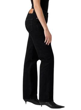 Pantalon en jean Levis 501 90S Rinsed noir pour femme