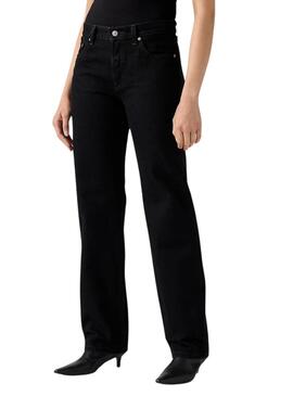 Pantalon en jean Levis 501 90S Rinsed noir pour femme