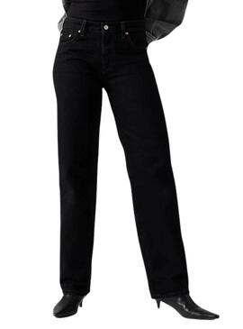 Pantalon en jean Levis 501 90S Rinsed noir pour femme