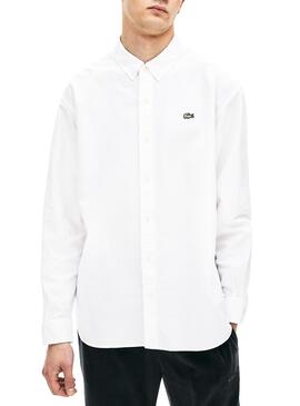 Chemise Lacoste Live Blanc Oxford Pour Homme