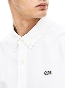 Chemise Lacoste Live Blanc Oxford Pour Homme