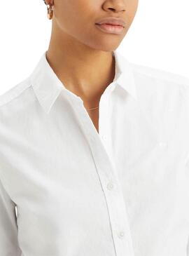 La chemise classique BW brillante en blanc