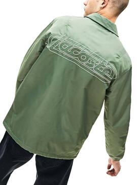 Veste Lacoste Live Vert Brodé Pour Homme