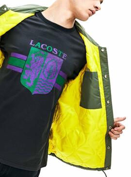 Veste Lacoste Live Vert Brodé Pour Homme