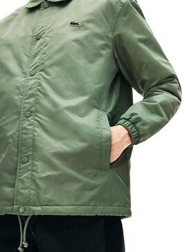 Veste Lacoste Live Vert Brodé Pour Homme