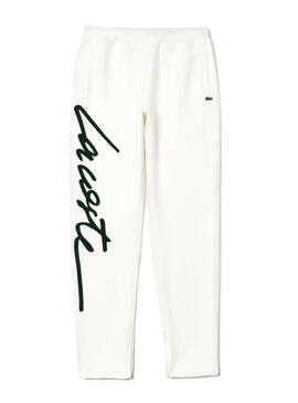 Lacoste Live Pantalon Unisex Signature Blanc