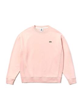 Sweat Lacoste Live Peluche Unisexe Rose