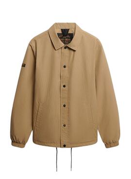 Veste Superdry Nylon Coach camel pour homme