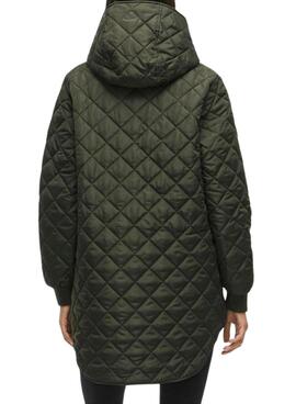 Manteau matelassé Vila Vitate vert pour femme