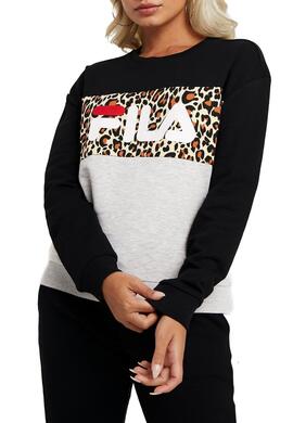 Sweat Fila Leah Leopard Pour Femme