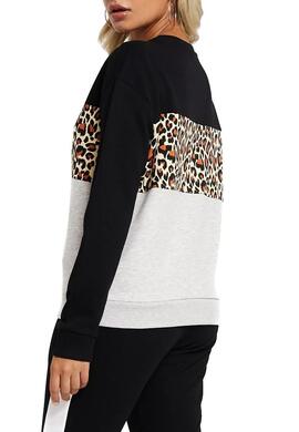 Sweat Fila Leah Leopard Pour Femme