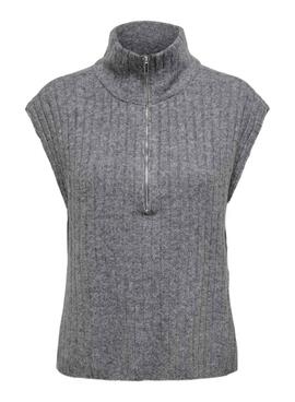 Gilet gris Only Jeanett pour femme