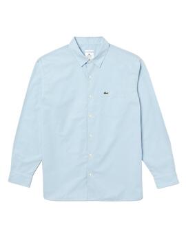 Chemise Lacoste Live Boxy Bleu pour Homme