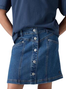 Jupe en denim Levi's avec des boutons pour fille