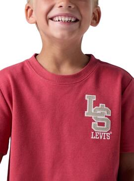 T-shirt Levi's Streamline rouge pour enfant