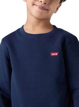 Sweat-shirt Levis Mini Logo bleu pour enfant