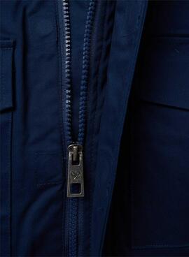 Manteau matelassé bleu pour garçon de la marque Silbon