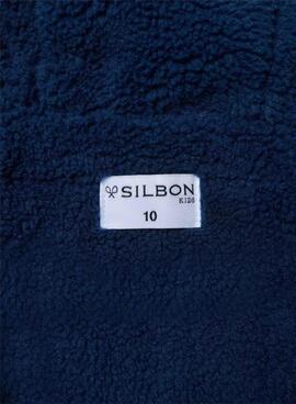 Manteau matelassé bleu pour garçon de la marque Silbon