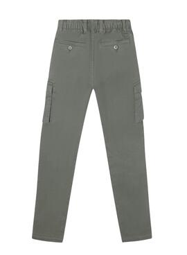 Pantalon cargo vert Silbon pour enfant