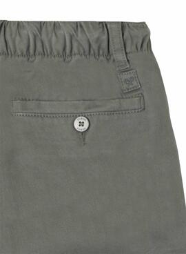 Pantalon cargo vert Silbon pour enfant