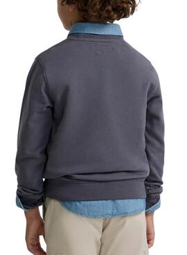 Sweatshirt Silbon Raqueta bleu vintage pour enfant