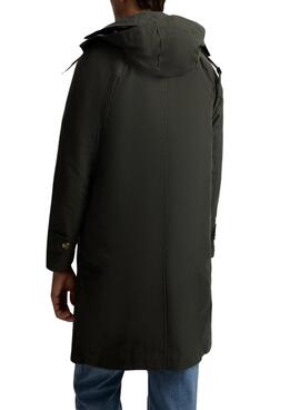 Trench-coat Silbon vert pour homme
