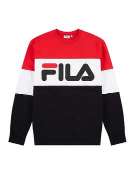 Sweat Fila Blocked Rouge pour Homme