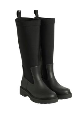 Bottes Calvin Klein Rainboot Neoprene noir pour femme
