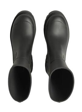 Bottes Calvin Klein Mid Rainboot en caoutchouc noir pour femme.