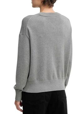 Maillot Calvin Klein en coton avec graphique gris pour femme