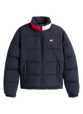 Veste matelassée Tommy Jeans Flag bleu marine pour femme