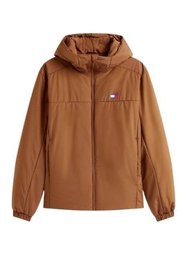 Anorak Tommy Jeans Poly marrón pour homme