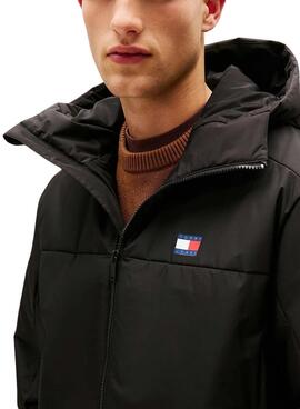 Anorak Tommy Jeans Poly negro pour homme