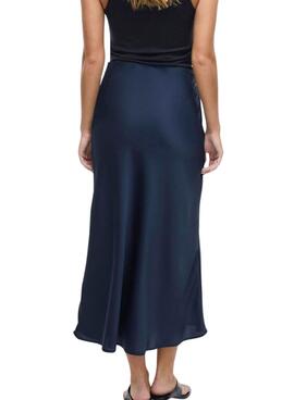 Jupe Vila Viellette bleue pour femme