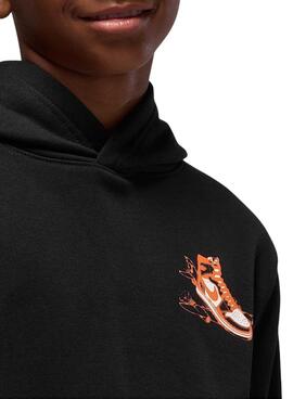 Sweat à capuche Jordan Air Has Landed noir pour enfant