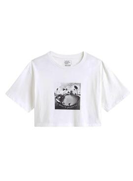T-shirt Vans Rhythm blanc pour femme