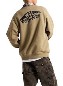 Sweat à capuche Vans Style 76 beige pour homme