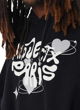 Sweatshirt Project x Paris Heart noire pour homme