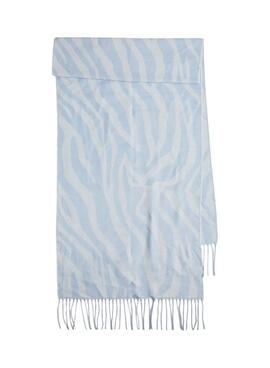 Écharpe Pieces Celin bleue pour femme