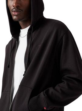 Sweat-shirt Levi's Authentic Zip noir pour homme