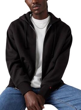 Sweat-shirt Levi's Authentic Zip noir pour homme