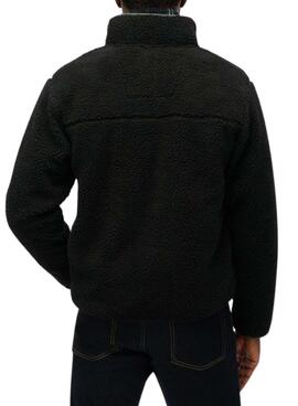 Polar Superdry Vintage Retro Full Zip noir pour homme
