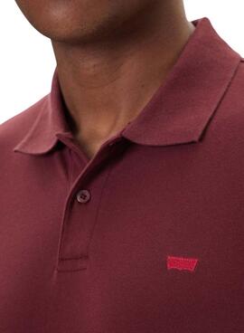 Polo Levis Housemark grenat pour homme